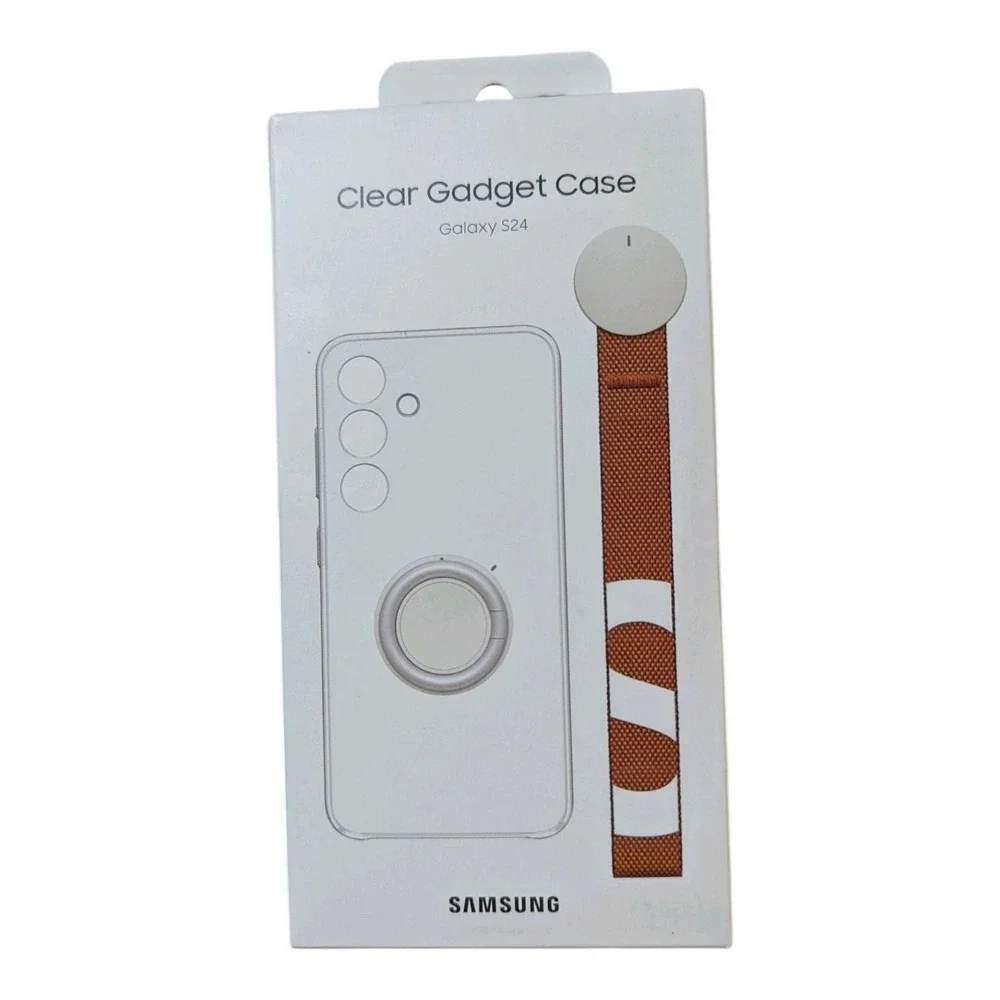 N7-N Samsung Clear Gadget Cover Kickstand Case Galaxy S24‎ With Strap
